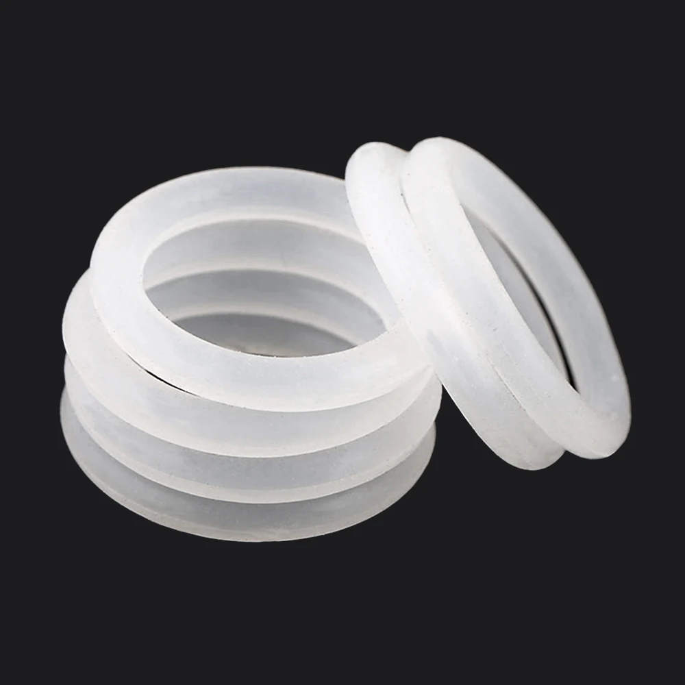 10pcs VMQ White Silicone O Ring Gasket CS 2-2.4mm OD 5 - 90mm Food Grade Waterproof Insulated Washer Nontoxic | Обустройство дома