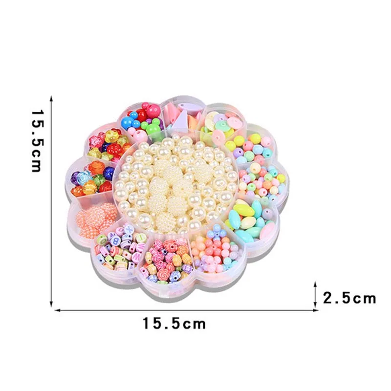 Горячая продажа DIY акриловые бусины набор детский браслет ожерелье ювелирные