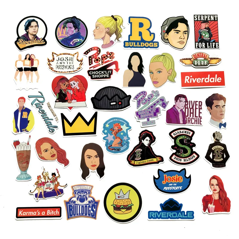 Фигурка ривердейл 35 шт. наклейка Jughead Jones альбом для скрапбукинга декоративная s