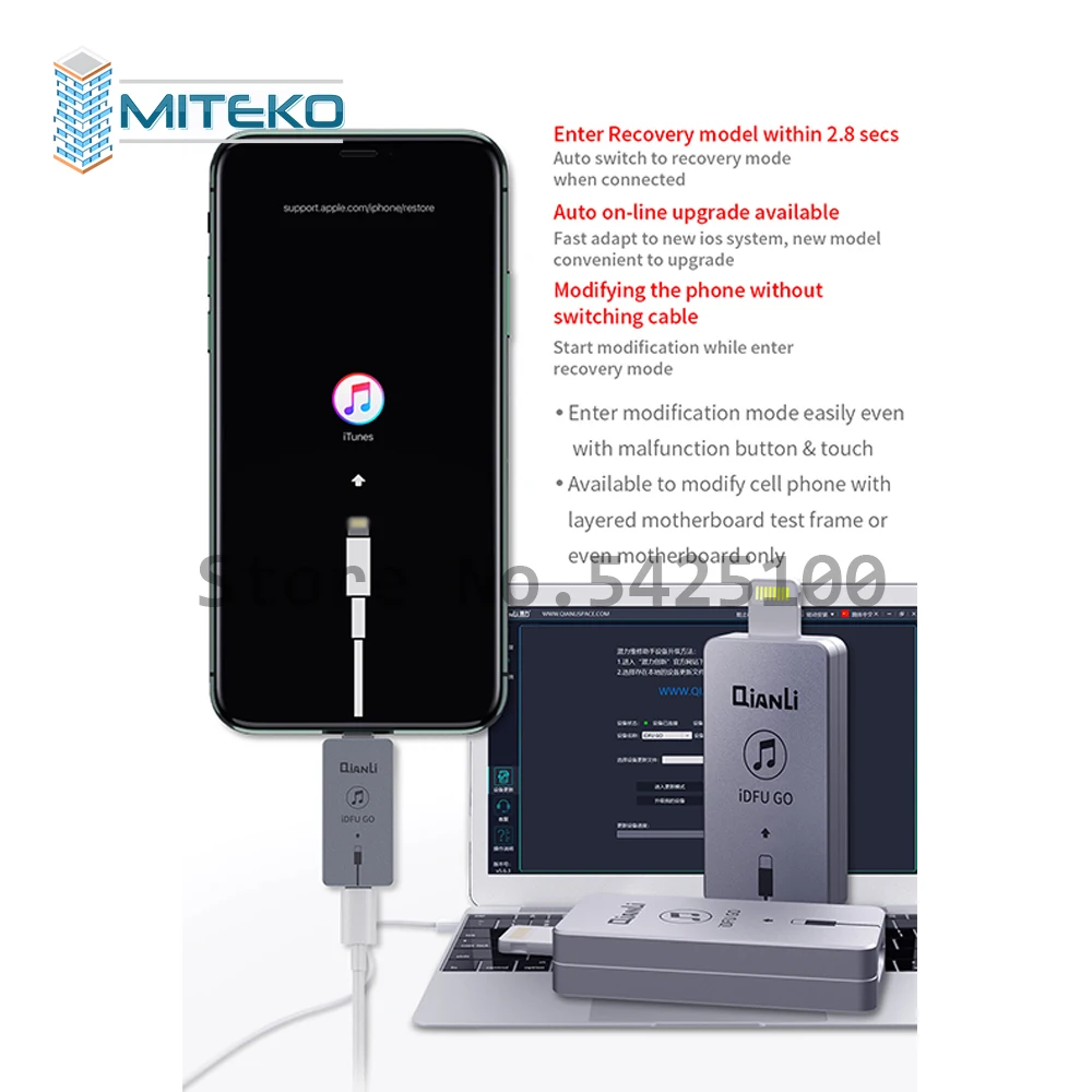 Фото 2021 новейшая модель Qianli iDFU GO 2 для Мобильный телефон ремонтный инструмент для восстановления усилитель инженерных №4