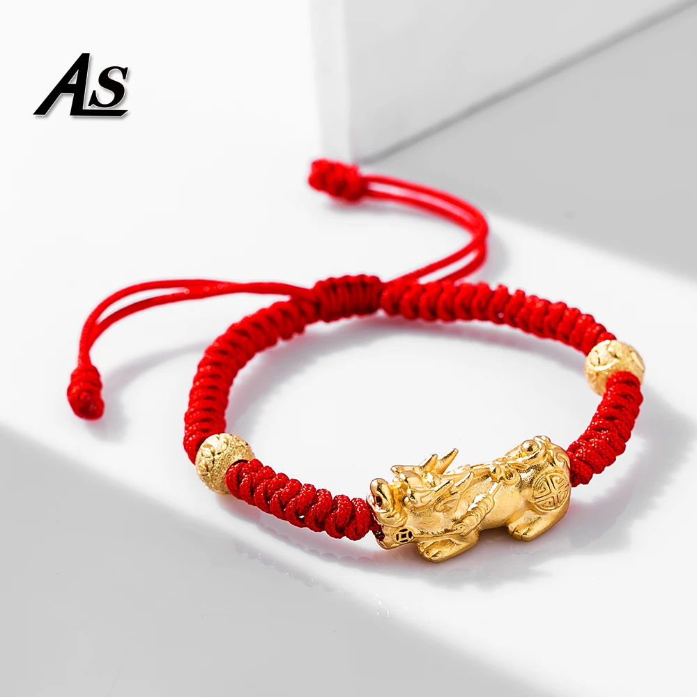 Asingeloo натуральный камень черные бусины 14 мм обсидиановый браслет Pixiu для женщин с