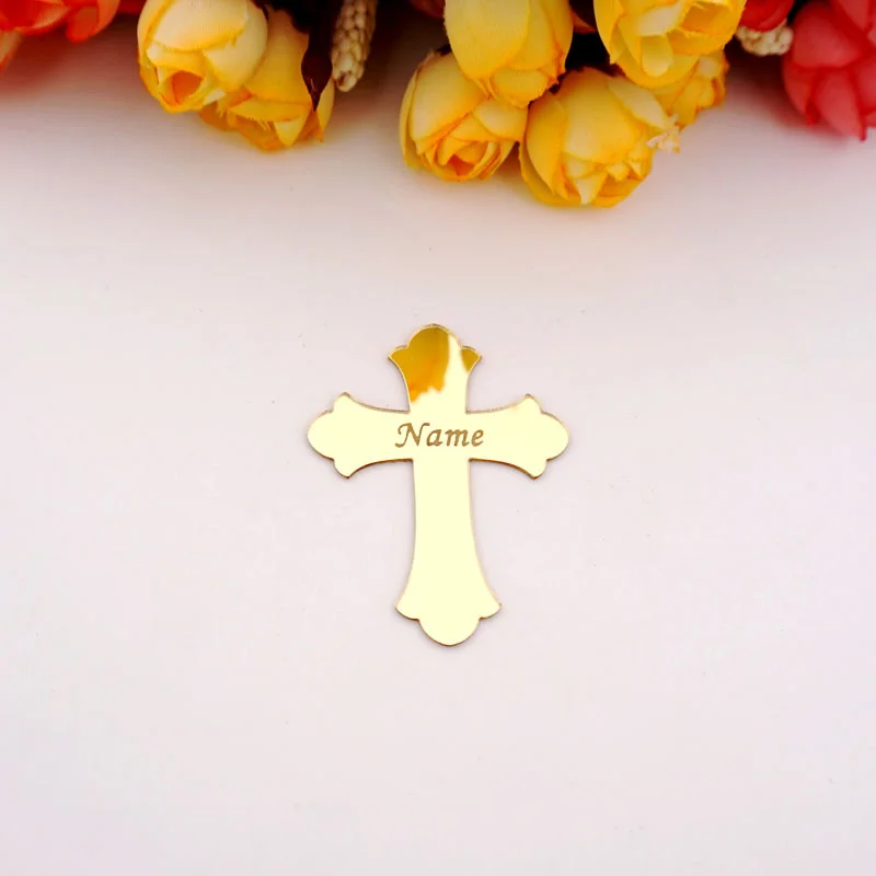 30 шт. зеркало кресты вечерние свадебные сувениры молитва крест по заказу