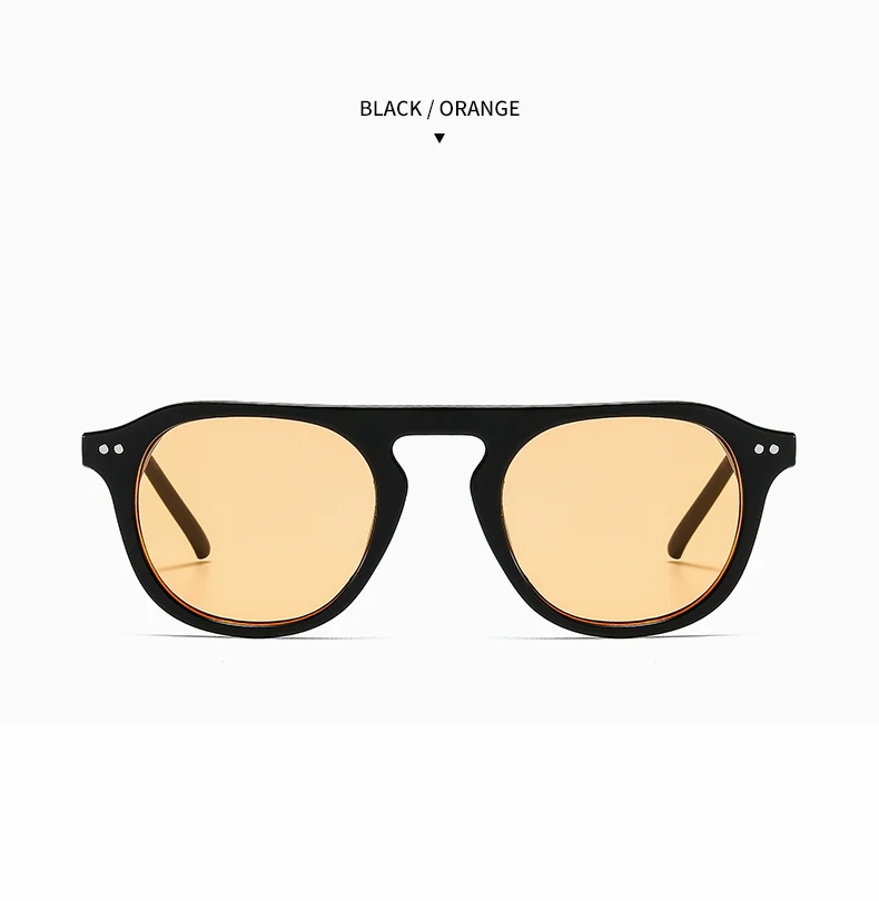 YOOSKE Brand Round Sunglasses Women Men 2021 Jelly Color Sun Glasses Ladies Vintage Steampunk Sunglass Travel Eyewear UV400 big black sunglasses
