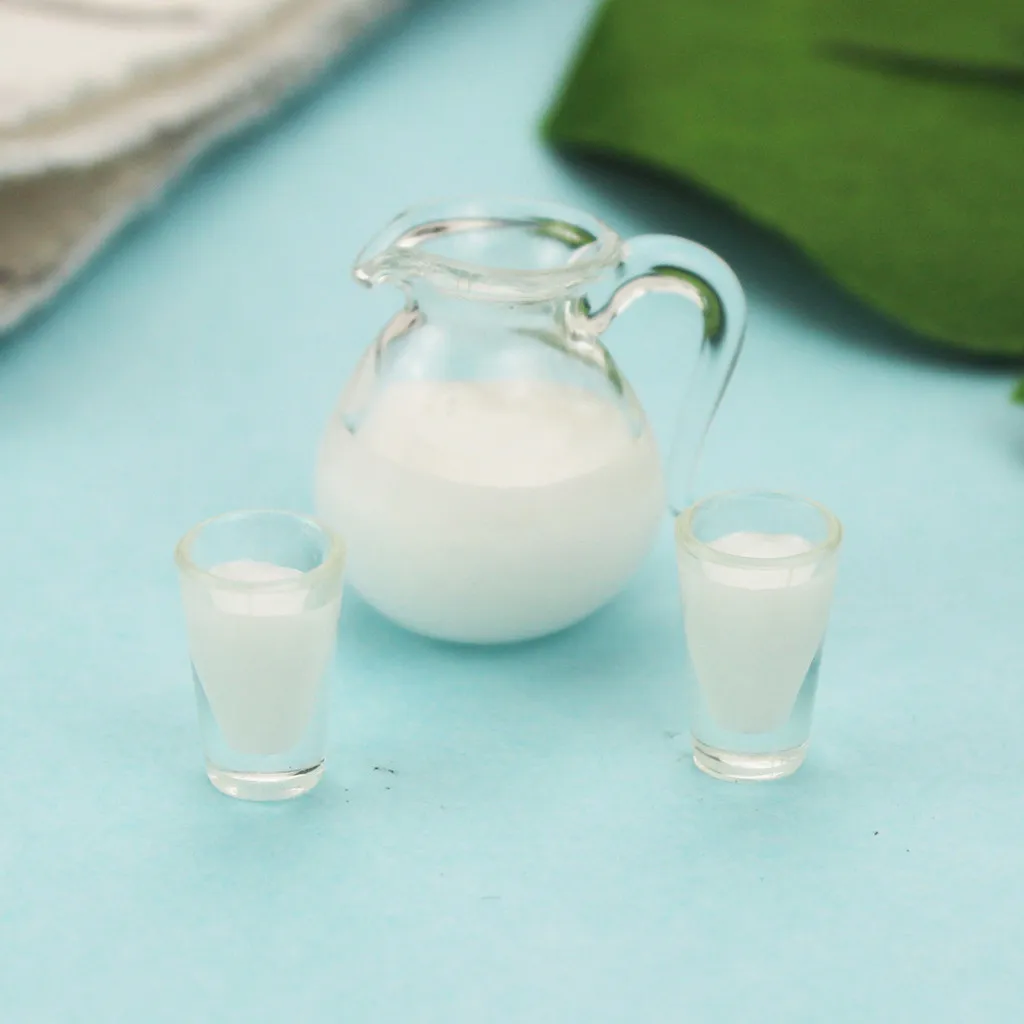 Кукольный домик миниатюрный сок с молочными чашками мини чашка еда напитки