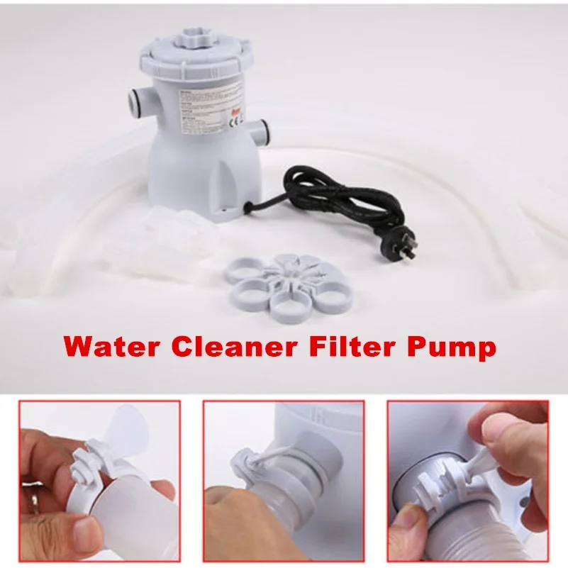 20 Вт 220 В над землей Электрический фильтр для бассейна насос очистки воды