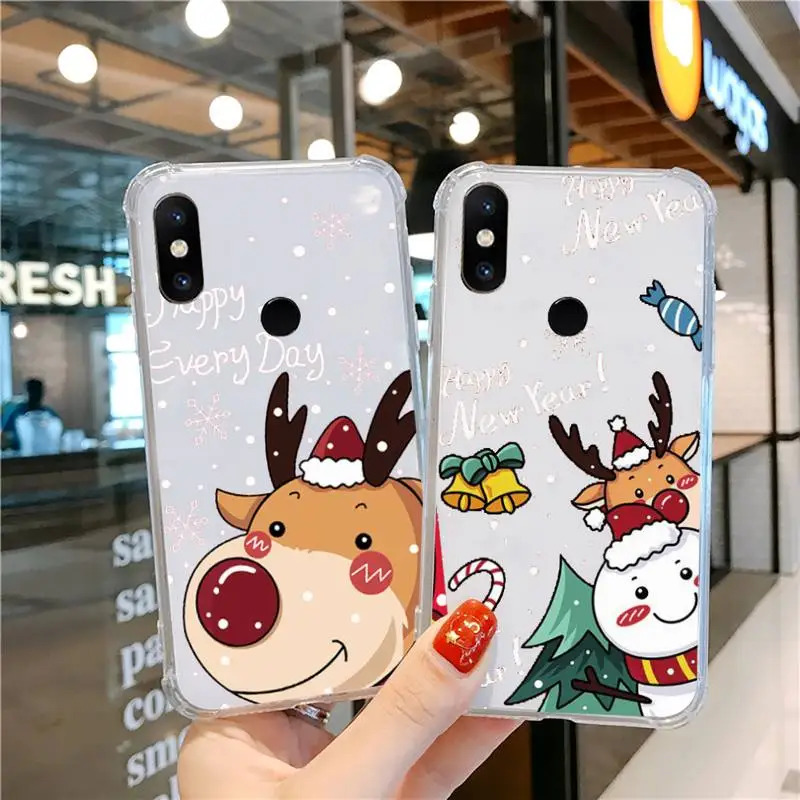 

Merry christmas hapiness Phone Case Transparent for xiaomi Redmi note k 7 6 40 9 6 5 10 11 A T se pro lite ultra