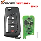 1 шт.лот XHORSE XKTO10EN для Toyota Style(Flip-4BTN) проводной универсальный пульт дистанционного управления брелок 4 кнопки для VVDI Key Tool (английская версия)