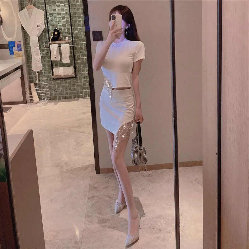 

Half length skirt suit summer 2021 new popular women's dress