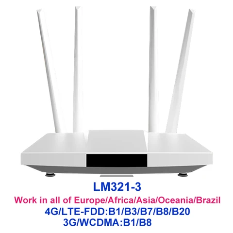 TIANJIE lm3g 321 4G GSM LTE 300 Мбит/с домашняя четырехъядерная антенна RJ45 WAN LAN МОДЕМ Wifi точка доступа CPE маршрутизатор со слотом для Sim-карты