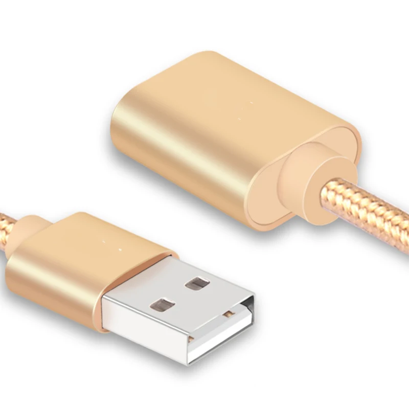 USB Удлинительный кабель для мужчин и женщин, нейлоновый плетеный кабель, используемый для мобильного жесткого диска, компьютера, ноутбука, ручка для игры и т. д