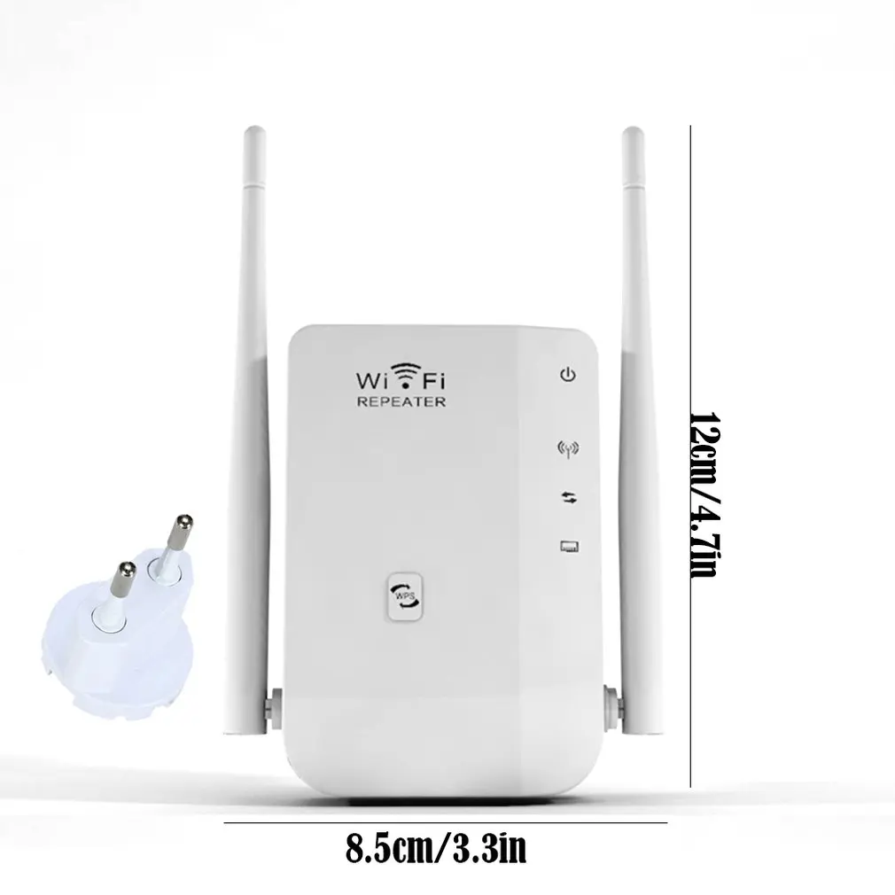 Wi Fi ретранслятор с двойной антенной 300 м усилитель беспроводного сигнала