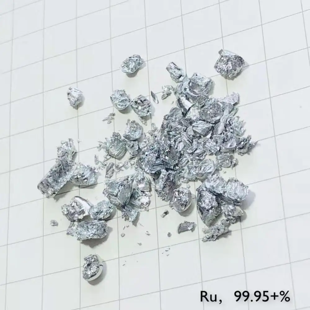 Ru Ruthenium 1 г чистого 99.95% пробы кусочки платиновой группы редкие металлы|Магнитные