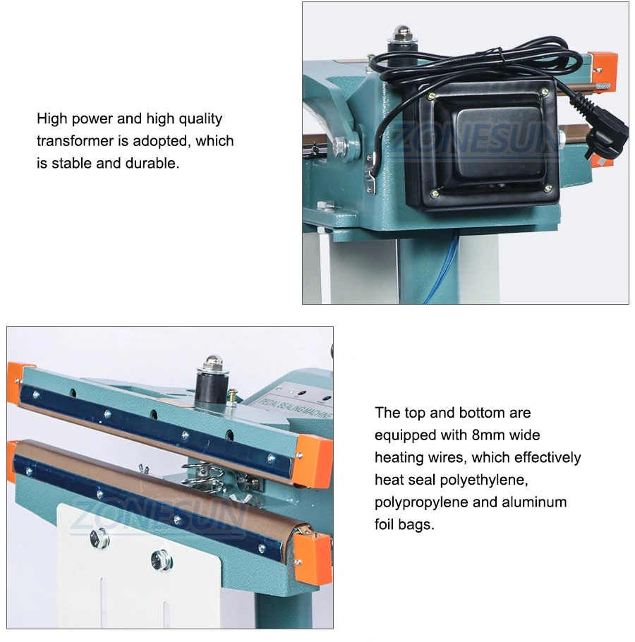 ZONESUN ZS-FK450D Pneumatic Heat Sealing Machine