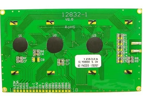 18PIN параллельный ЖК-экран 12832A KS0107 контроллер белый/синий/фото 3 В 5 | Электроника