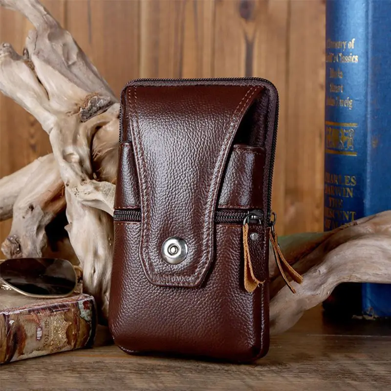 2020 винтажная кожаная поясная сумка чехол для телефона пояс на бедрах петля
