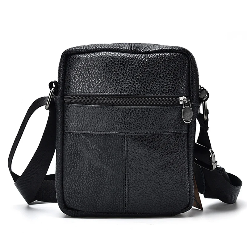 Деловая мужская сумка мессенджер из натуральной коровьей кожи винтажная через