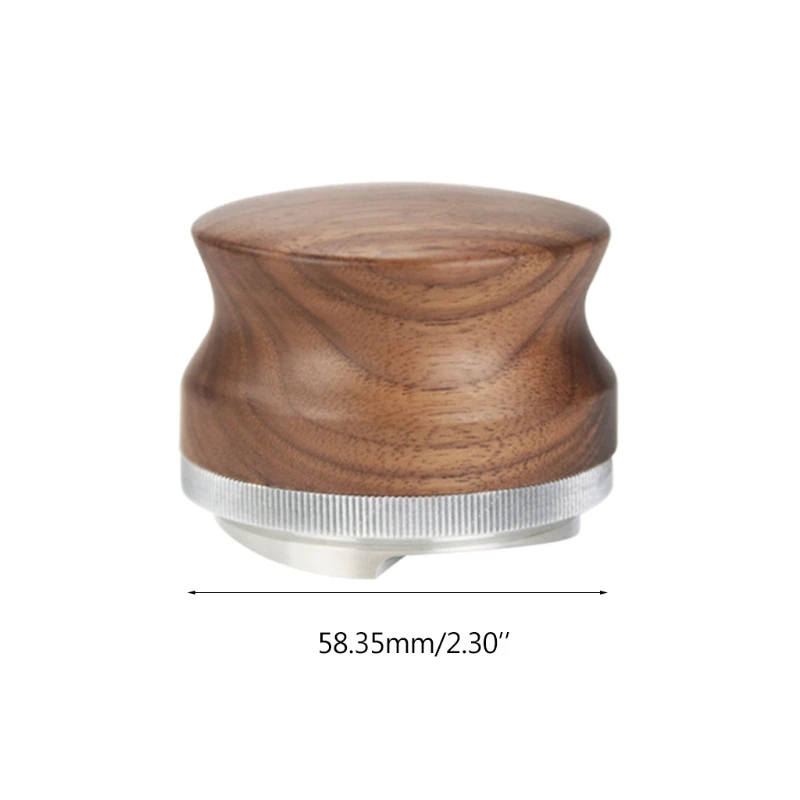 

304 Stainless Steel Coffee Tamper Wooden Coffee Powder Hammer Distributon Tool Stainless Steel Coffee Tamper