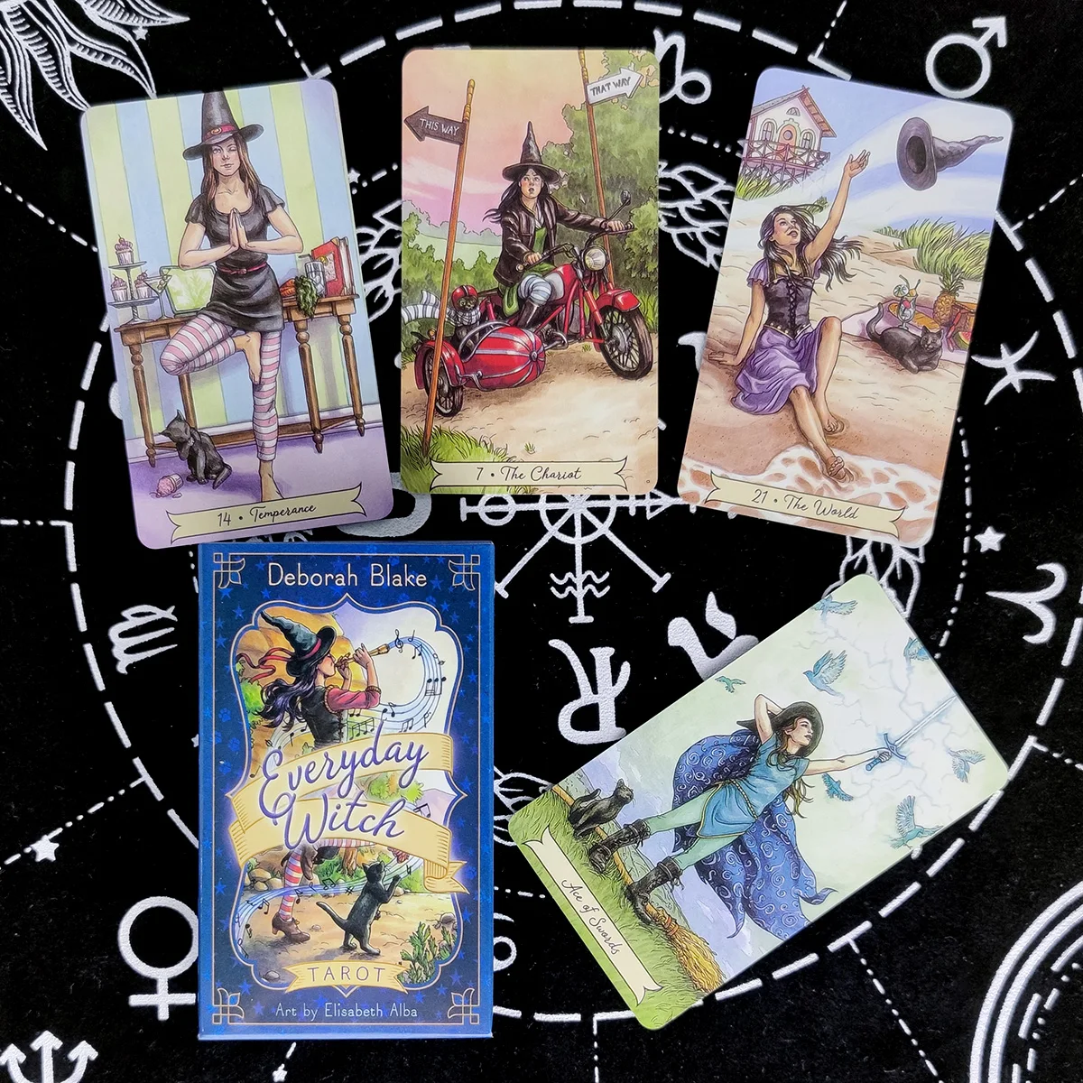 

Everyday Witch Tarot Cards Prophecy Divination Deck English Version Entertainment Board Game 78 sheets/box