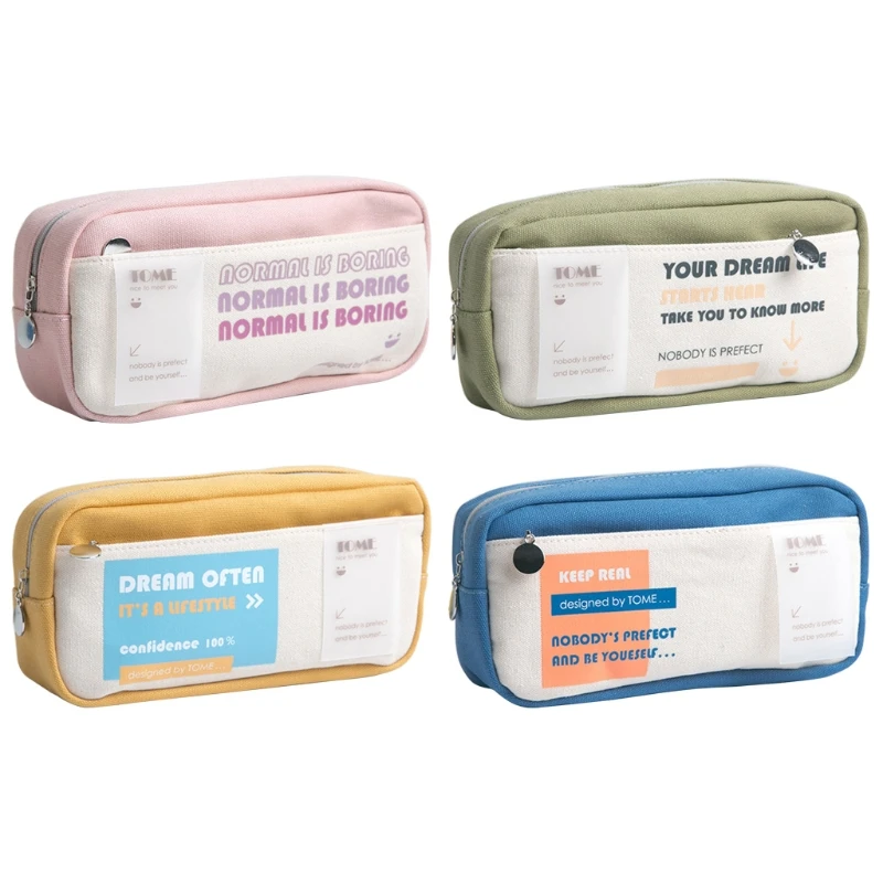 

594F Pencil Case Travel Makeup Bag Coin Purse Multifunctional Small Pouch for Girls