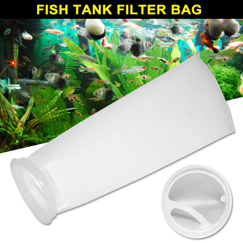 

100/150/200 Micron Fish Tank Filter Mesh Bag Filter Socks for Aquarium JDH88