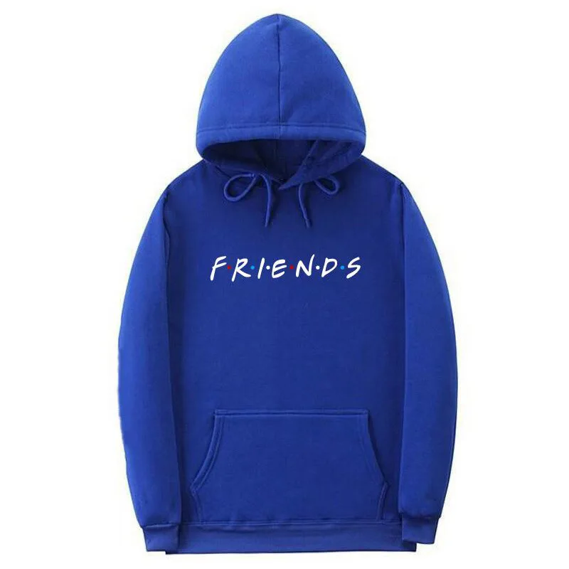 

New Friends Tv Show Logo Printing Cotton Hoodies Sweatshirts The Screw Thread Cuff Women Hoodies Sweatshirt Hip Hop Clothing