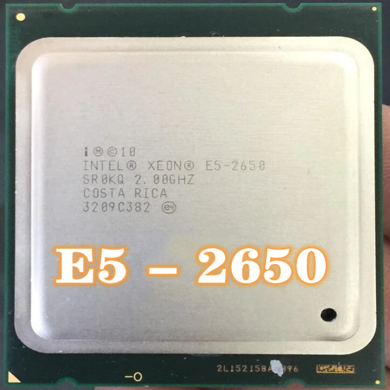 Процессор Intel Xeon E5-2650 E5 2650 2 0 ГГц Восьмиядерный 16-поточный ЦПУ 20 МБ 95 Вт LGA 2011