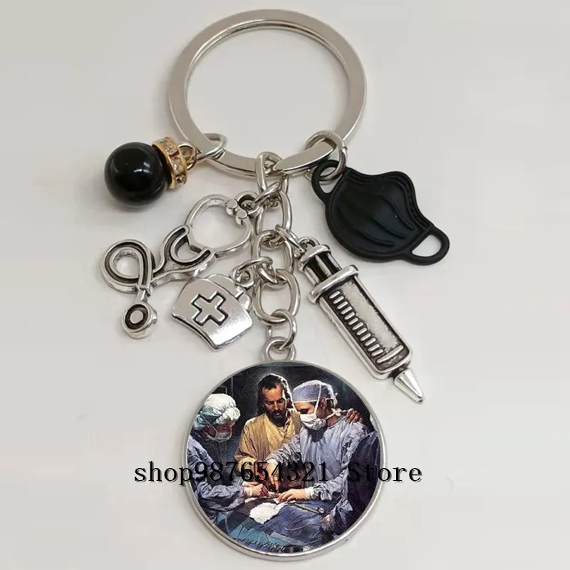 Новый Доктор картина маслом ангел медсестра искусственная подвеска брелок Врач