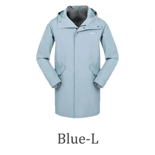 Blue L Xiaomi ZENPH, ветрозащитная водоотталкивающая мягкая теплая куртка, 3D стерео, не скатывается, средняя и длинная секция пальто для мужчин и женщин - Цвет: Blue L