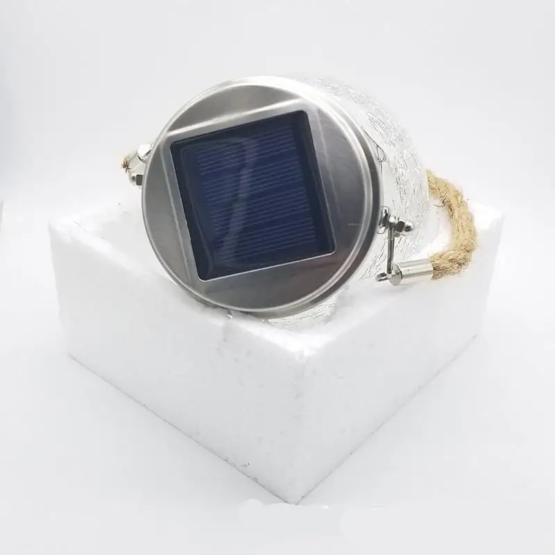 Ночной светильник на солнечной батарее 30 светодиодов стеклянная банка лампа