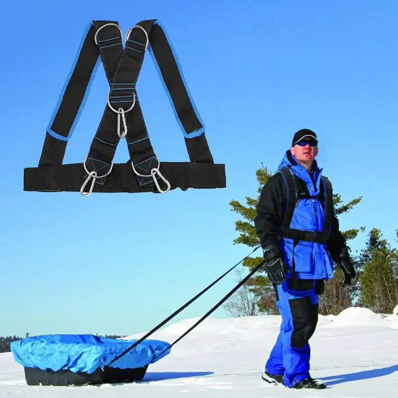 

Strength Training Sled Shoulder Harness Home Fitness Weight Bearing Vest BHD2