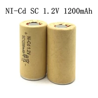 15 pcs lot high quality sc ni cd 1 2v 1200mah rechargeable battery no tabs for hand drill tools