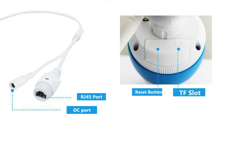 HD Беспроводной Пуля IP Security Камера 720 P для внутреннего или открытый двойной Wi Fi