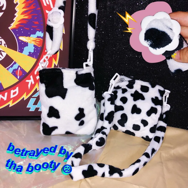 

Mudappo's original homemade cow messenger bag