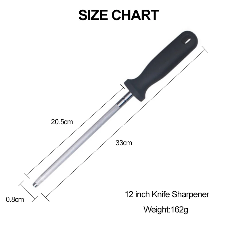 Алмазная точилка для ножей Профессиональная кухонная шеф повара 12 дюймов из