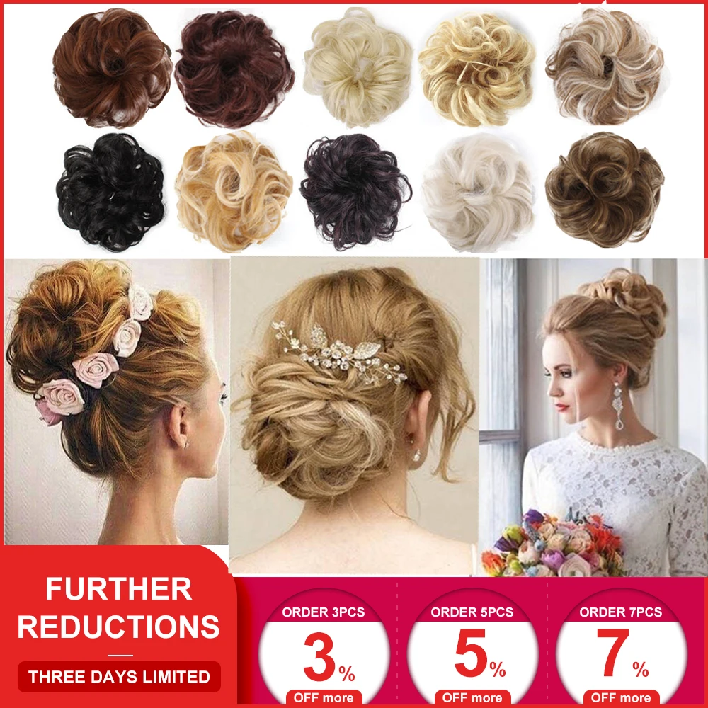 бублик для волос Лидер продаж женские натуральные человеческие волосы девочек