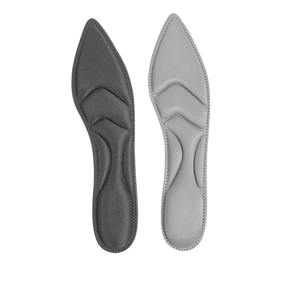 

1 Pair Flat Foot Arch Support Soft Massage Pad Durable Insoles Inserts High Heels Cushion Comfort 4D Sponge Practical Shoes