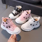 Детская обувь, ботинки для маленьких девочек, резиновая мягкая подошва, ботинки мартинсы для мальчиков и девочек, ботинки для бега, нескользящая модная детская обувь, ходунки