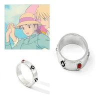 anime retro rings jewelry howls moving castle ring miyazaki cosplay howl metal adjustable prop accessories gift collection