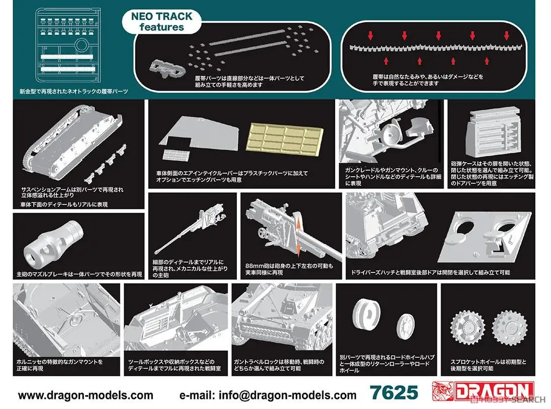 DRAGON 7625 масштаб 1/72 ww2 немецкий Sd.Kfz.164 самоходный противотанковый пистолет Hornet