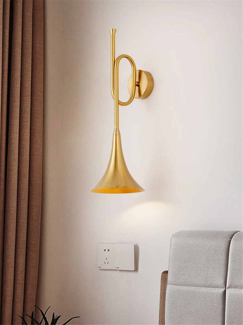 

Современный рог золотой роскошный настенный светильник Гостиная модель комната Ресторан свет ИНГ бар Спальня прикроватная гардеробная ко...