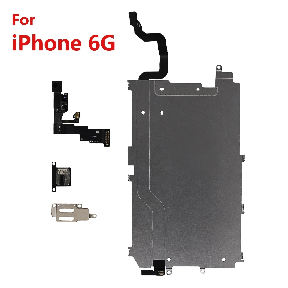 PINZHENG фронтальная камера динамик EMI Щит для iPhone 6 6S 7 8 Plus наушник 5 5C 5S SE запасные