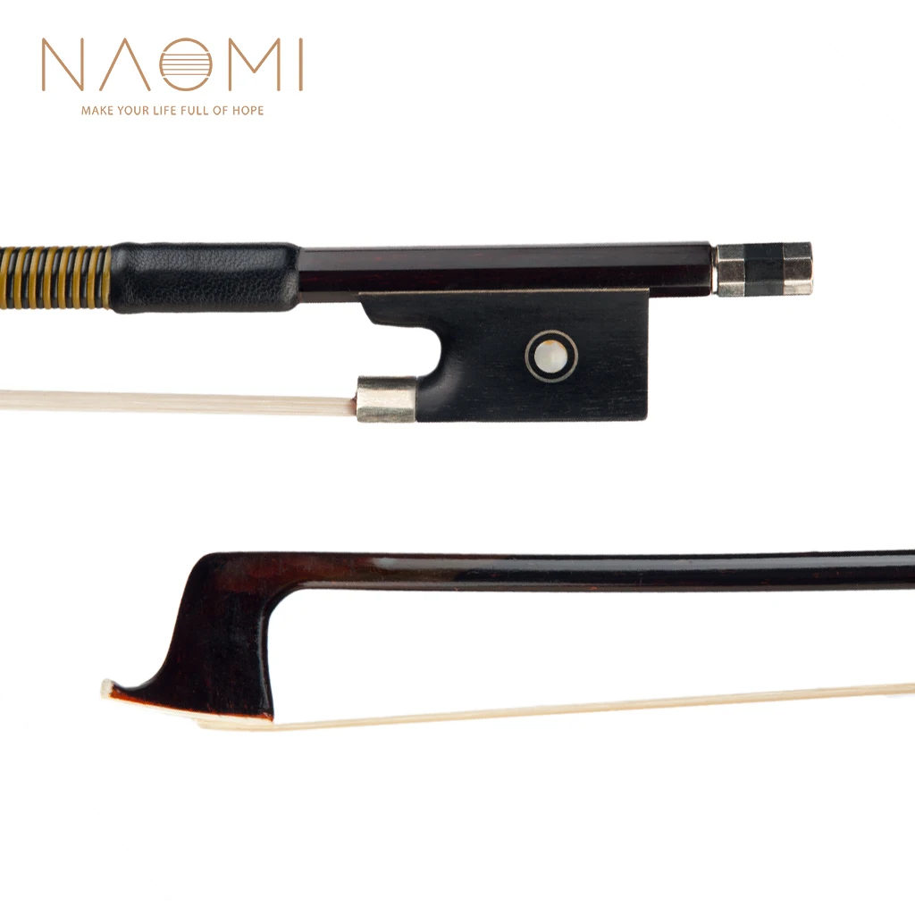 Лук для скрипки Naomi Brazilwood прямой лук рукоятка из овчины белый монгольский