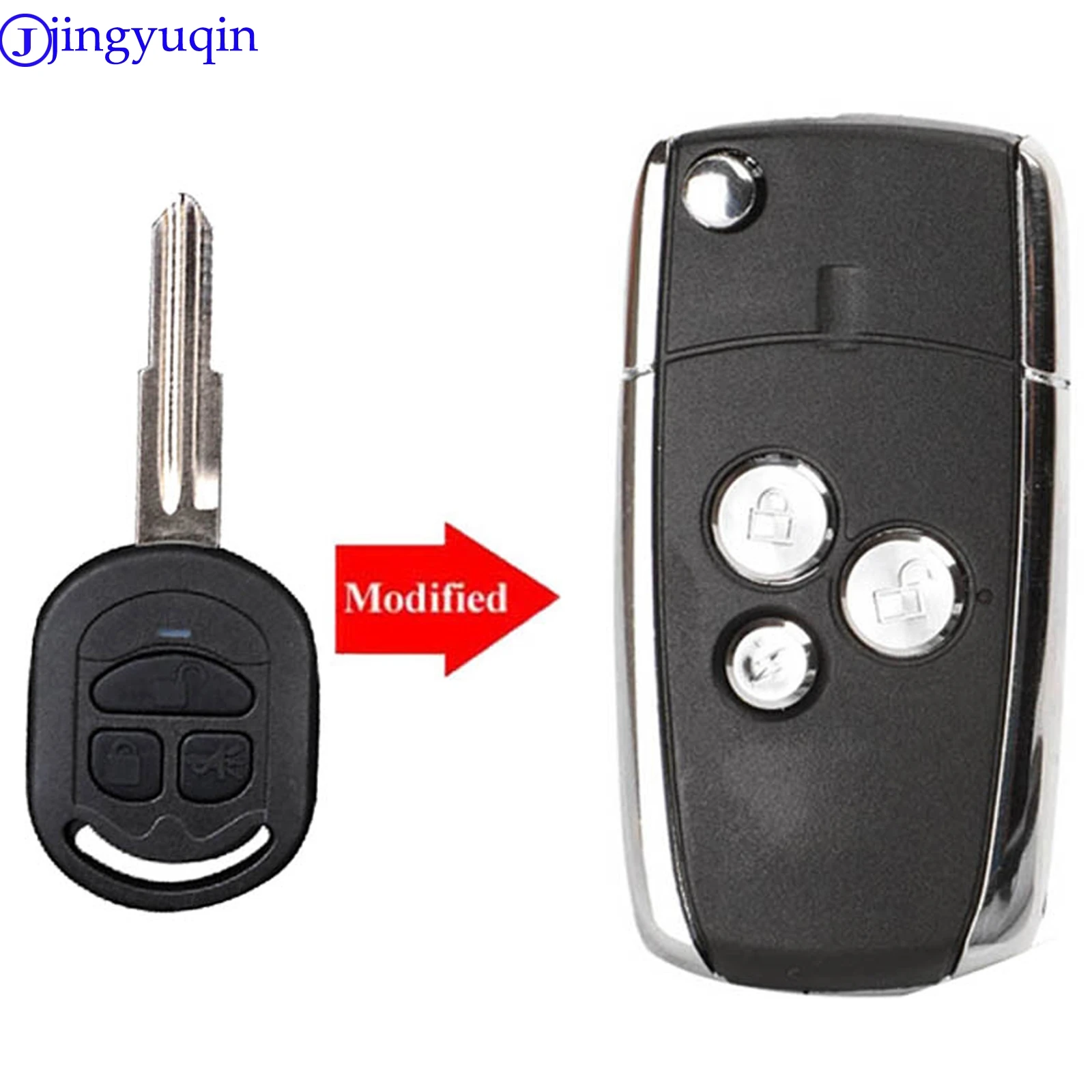 Jingyuqin модифицированный раскладной складной чехол для дистанционного ключа Chevrolet