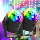 Диско-шар RGB, освещение для вечеринок, дискотечный светильник, сценический световой эффект с пультом дистанционного управления