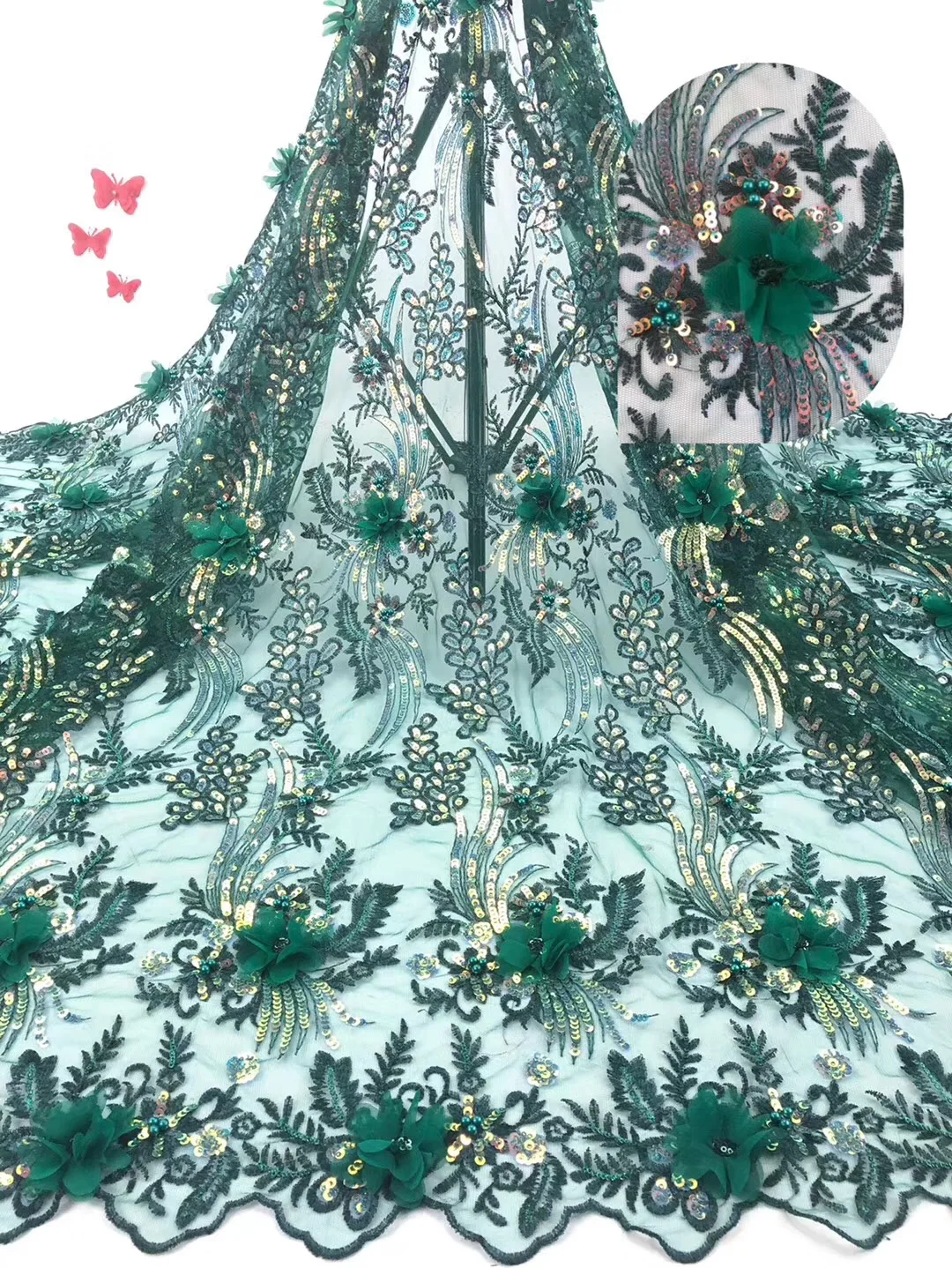 Новое поступление 100% хлопок нигерийская африканская сухая кружевная ткань с