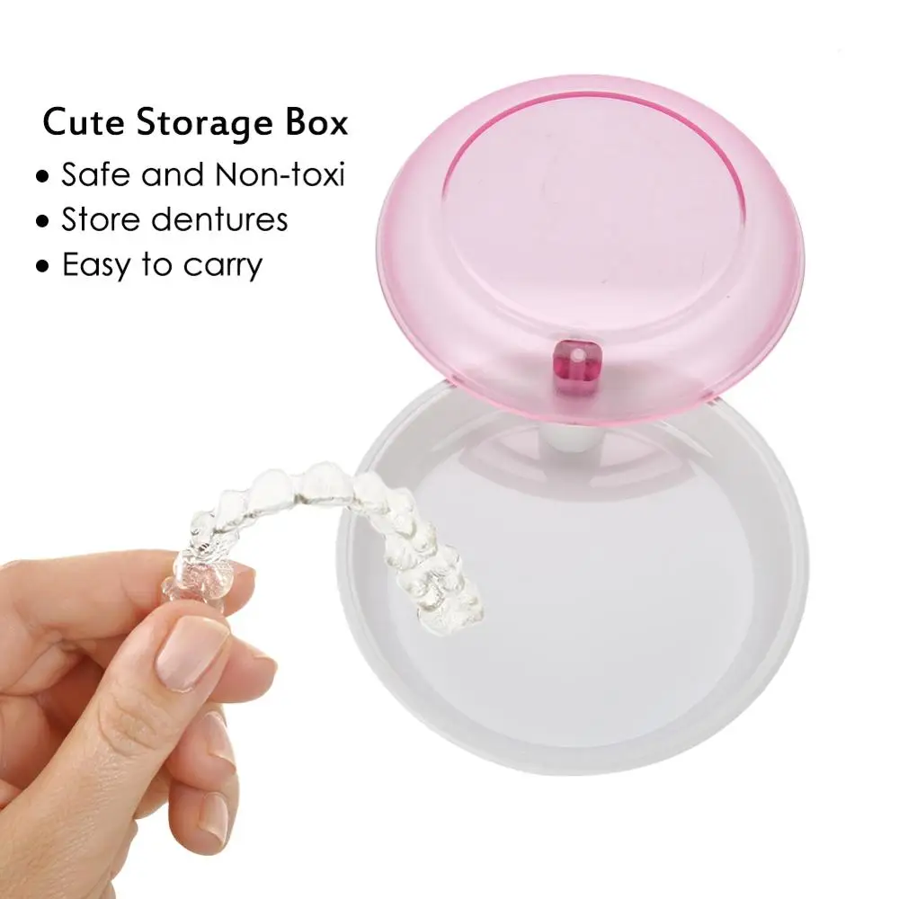 Коробка для хранения искусственных зубов коробка отбеливания ухода за полостью