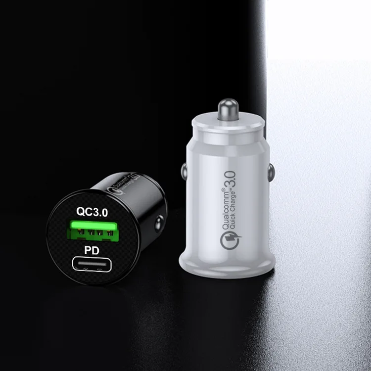 Автомобильное зарядное устройство ROXGOCT 30 Вт USB быстрая зарядка QC3.0 Type C мобильный