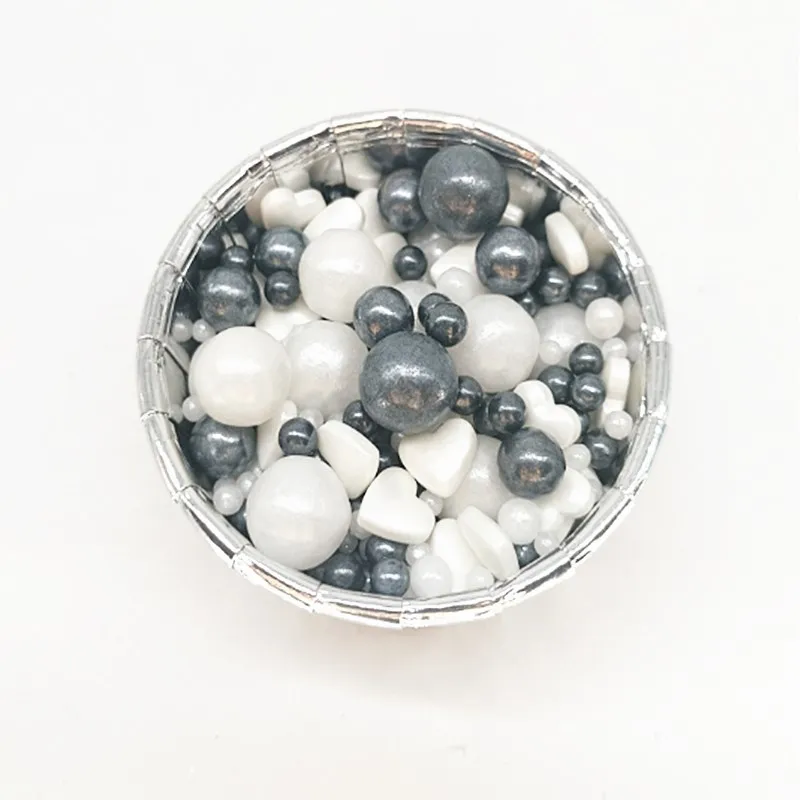 50 г съедобные разноцветные бусины жемчуг сахарный шар помадка выпечка торта