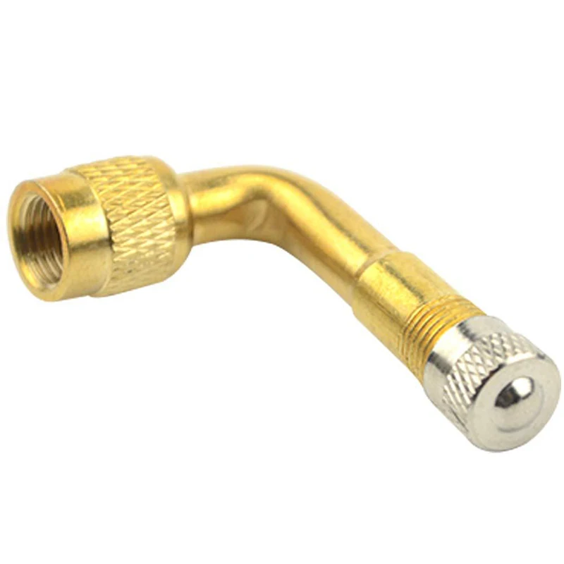 Air Tyre Valve Tire Valve Stem Extenders Extension Adapter 45/90/135 Degree Angle Brass for Car Truck Motorcycle Electric car