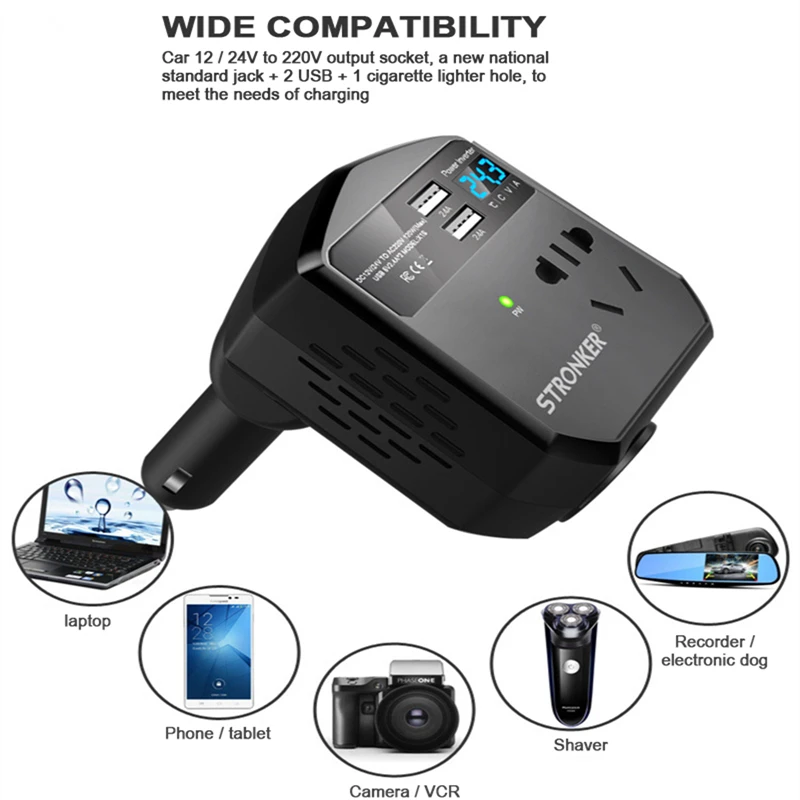 Автомобильный инвертор с 12 в пост. Тока на 24 В 120 Вт | Автомобили и мотоциклы